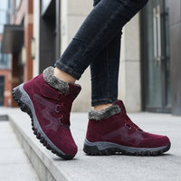 Unisex UrbanFrost™ Stiefel mit Gepolstertem Futter und Profilsohle in Rot