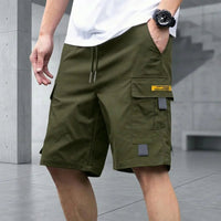 Brooklyn™ Cargo-Shorts mit Verstellbarem Kordelzug und Modernem Look in Dunkelgrün