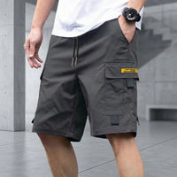 Brooklyn™ Cargo-Shorts mit Verstellbarem Kordelzug und Modernem Look in Grau