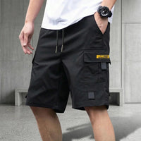 Brooklyn™ Cargo-Shorts mit Verstellbarem Kordelzug und Modernem Look in Schwarz