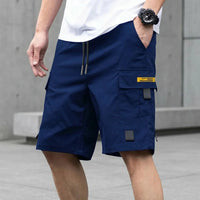 Brooklyn™ Cargo-Shorts mit Verstellbarem Kordelzug und Modernem Look in Dunkelblau
