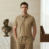 DualLayer™-Hemd mit 2-in-1-Design und Sofortiger Passform! in Khaki