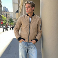 Dallas™ Bomberjacke im Urban Style in Beige