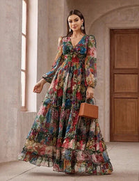 Mehrfarbig Floral