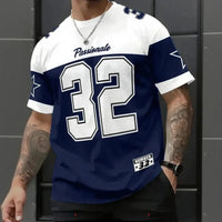 Endzone™-T-Shirt aus Premium-Jersey im Streetwear-Stil in Blau