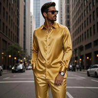 Signature™ Set mit seidig weichem, edlem Satin Gefühl in Gold