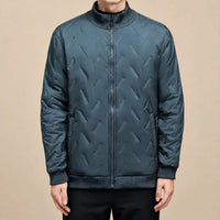 Bergen™ Stepp-Pufferjacke mit flauschigem Sherpa-Futter in Blau