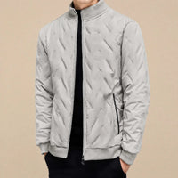 Bergen™ Stepp-Pufferjacke mit flauschigem Sherpa-Futter in Grau