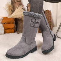 Genevieve™ Stiefel mit Gepolstertem Innenfutter und Mittelhohem Schaft in Grau