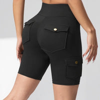 Auren Fit™ Cargo-Shorts Mit Push-Up-Effekt in Schwarz