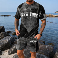 Dominic™ Set mit Denim-Effekt in Schwarz
