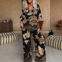 Alexia™ Set mit Weiter Passform und Raffiniertem Print in Golden