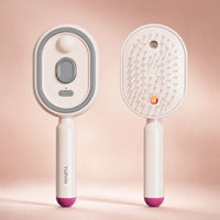 3-in-1 Elektrische Haarbürste – Reduziert Frizz, Glättet und Massiert Ohne Haarbruch in Pink