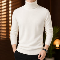 Vermont™ Rollkragenpullover mit Samtweichem Innenfutter in Hellbeige