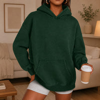 Kaja™ Oversize-Hoodie mit Kängurutasche in Dunkelgrün