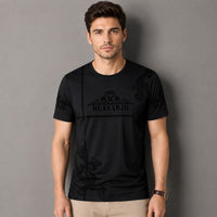 Vittore™ Baumwoll-T-Shirt mit modernem Print / Für einen modernen Look zu jedem Anlass in Schwarz