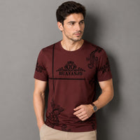 Vittore™ Baumwoll-T-Shirt mit modernem Print / Für einen modernen Look zu jedem Anlass in Rot