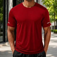 Falken™ Shirt mit UPF 50+ Sonnenschutz und DryFit-Technologie in Rot