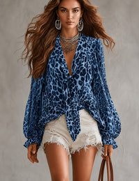 Leopard Blau