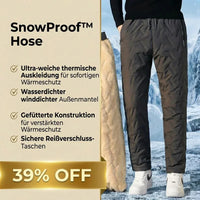 SnowProof Guard™ Thermohose mit Ultra-Weichem Fleecefutter und Wasserdichtem Außenmaterial in Grau