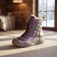 Winterbewegung™ - Stiefel mit Frontreißverschluss und Premium-Thermofutter in Lila