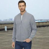 Dominus™ Jacke mit Strategischen Taschen und Premium-Passform in Hellgrau