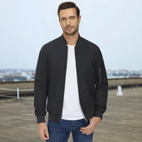 Dominus™ Jacke mit Strategischen Taschen und Premium-Passform in Schwarz