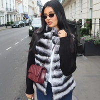 Sablê™-Jacke mit Samtdetails und Strickärmeln in Schwarz