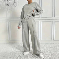 Nobile™ Premium Sweatanzug mit Minimalistischem Design in Hellgrau