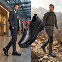 Altair™ Premium Lederschuh mit Robuster Hochleistungsstruktur in Schwarz