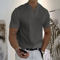 Aureon™-T-Shirt mit Schmaler Passform und Minimalistischem Design in Dunkelgrau