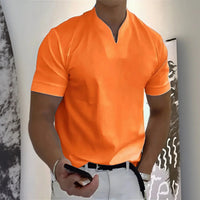 Aureon™-T-Shirt mit Schmaler Passform und Minimalistischem Design in Orange