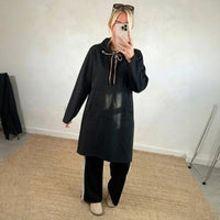 Dalen™ Hoodie im Kleidstil mit Urbanem Design in Schwarz