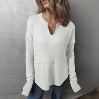 Elowen™-Bluse mit Modernem Schnitt und Lässig-Schickem Stil in Weiß