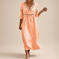 Almare™ Kleid mit Natürlicher Leichtigkeit und Absolutem Komfort in Orange