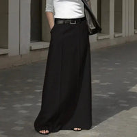 Corenne™ Eleganter Maxirock mit Modernem Design in Schwarz