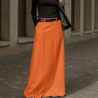 Corenne™ Eleganter Maxirock mit Modernem Design in Orange