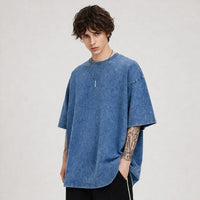 Riven™ Oversized T-Shirt mit Zeitlosem Stil in Blau