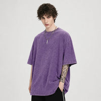 Riven™ Oversized T-Shirt mit Zeitlosem Stil in Lila