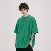 Riven™ Oversized T-Shirt mit Zeitlosem Stil in Grün