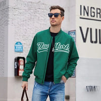 Bronx™ Varsity-Jacke mit Modernem Schnitt in Grün