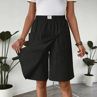 Celenne™ Skort aus Leinen-Baumwolle mit Premium-Komfort in Schwarz
