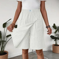 Celenne™ Skort aus Leinen-Baumwolle mit Premium-Komfort in Elfenbeinweiß