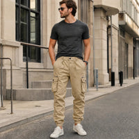 Everest™ Cargohose mit Utility-Taschen und Jogger-Bündchen in Khaki