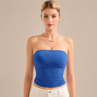 Belisse™ Bandeau-Top mit Figurbetontem Sitz und Premium-Komfort in Blau