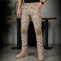 Mirage™ Wasserdichte Tactical-Hose mit verstärkten Knieschonern in Camouflage-Beige