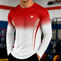 Valen™ Langarmshirt aus Sportgewebe mit UV-Schutz in Rot