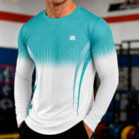 Valen™ Langarmshirt aus Sportgewebe mit UV-Schutz in Hellblau