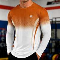 Valen™ Langarmshirt aus Sportgewebe mit UV-Schutz in Orange