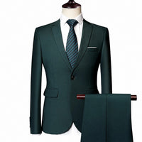Monaco Royal™ Set mit Premium-Sakko und Slim-Fit-Hose in Grün